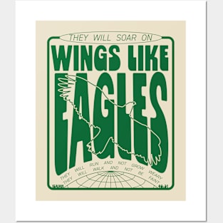 Isaiah 40:31 Wings Like Eagles Posters and Art